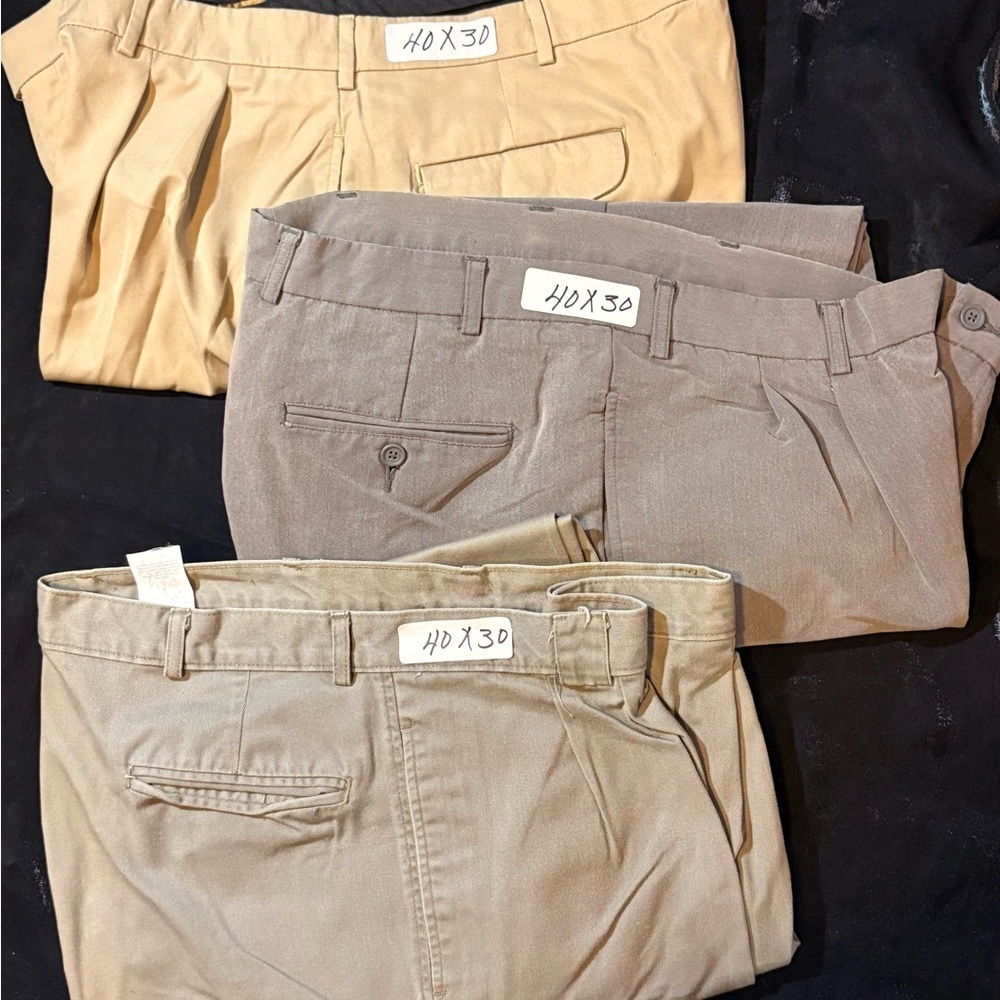 2/$25 Men's Stylish Tan and Gray Chinos